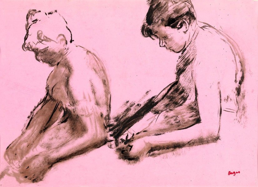Galeria Plakatu, Plakat, Two Studies Of Dancers (Verso), Edgar Degas, 70x50 cm