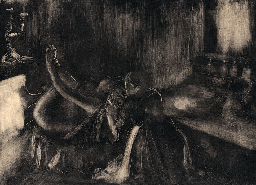 Galeria Plakatu, Plakat, Woman By A Fireplace, Edgar Degas, 60x40 cm
