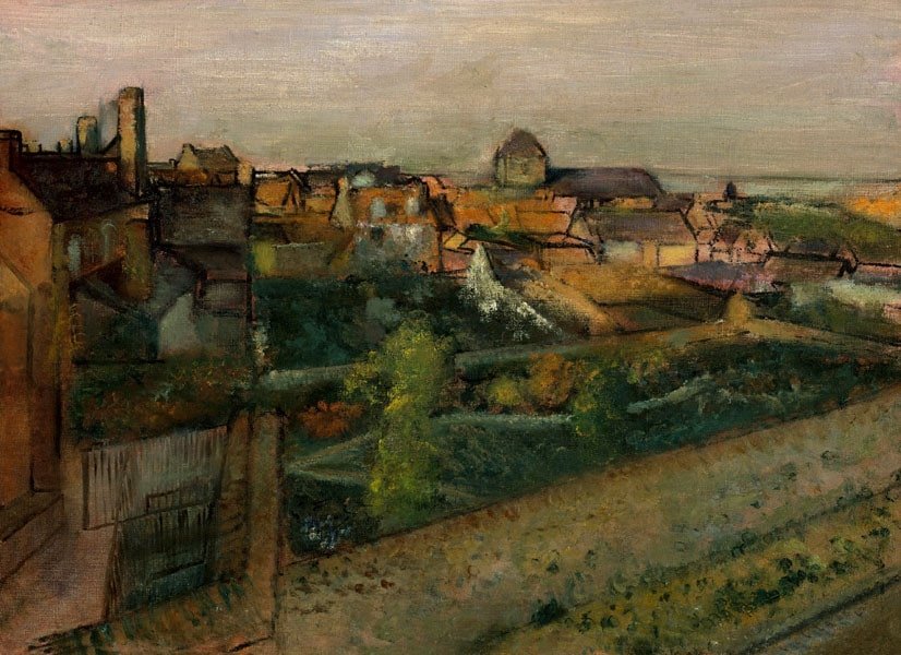 Galeria Plakatu, Plakat, View Of Saint Valéry Sur Somme, Edgar Degas, 70x50 cm