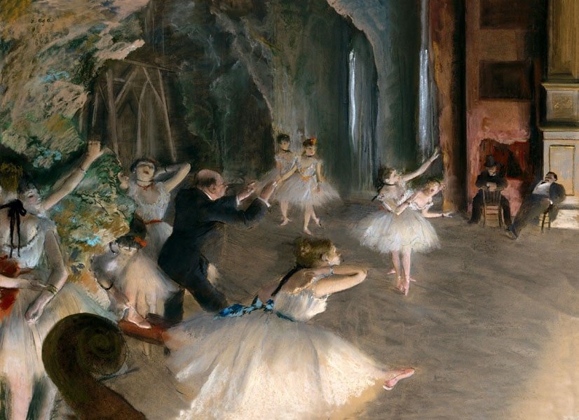 Galeria Plakatu, Plakat, The Rehearsal Onstage, Edgar Degas, 60x40 cm