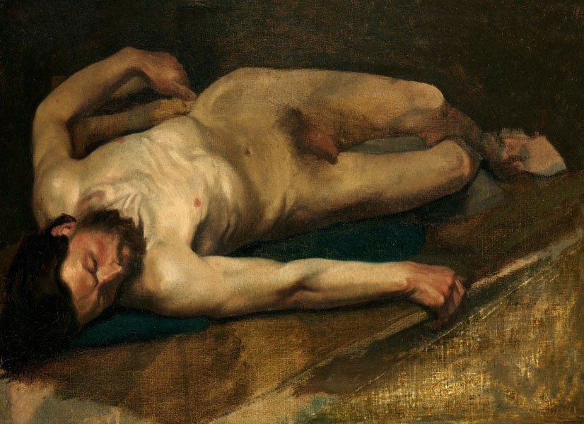 Galeria Plakatu, Plakat, Male Nude, Edgar Degas, 100x70 cm