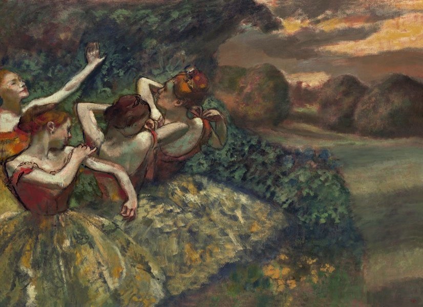 Galeria Plakatu, Plakat, Four Dancers, Edgar Degas, 70x50 cm