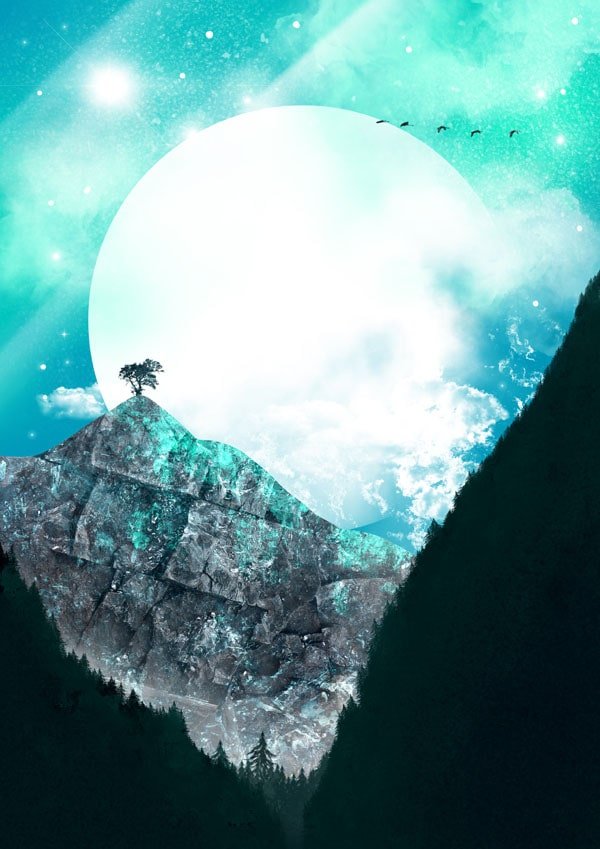 Galeria Plakatu, Plakat, Księżyc, 70x100 cm