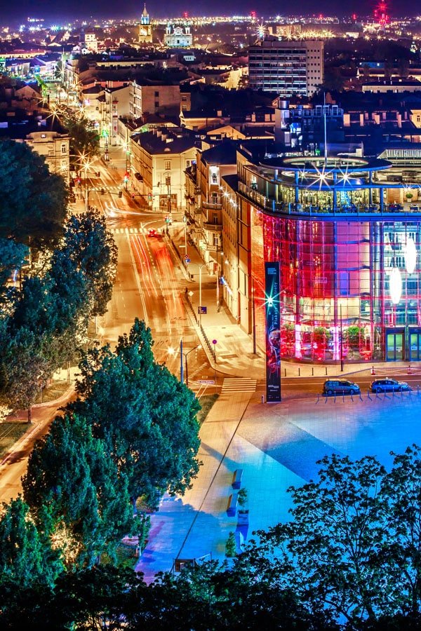 Galeria Plakatu, Plakat, Lublin At Night, 61x91,5 cm