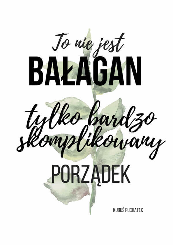 Galeria Plakatu, Plakat, Bałagan, 61x91,5 cm