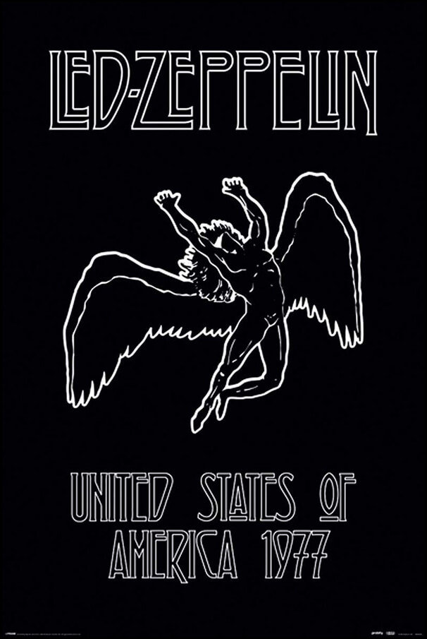 Close, Plakat, Led Zeppelin United States Of America 1977, 61x91,5 cm