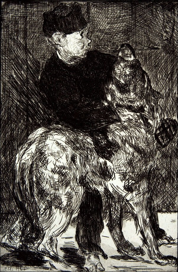 Galeria Plakatu, Boy And Dog, Edouard Manet, 30x40 cm