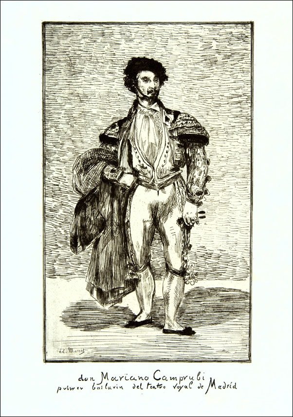 Galeria Plakatu, Don Mariano Camprubi( Le Bailarin), Edouard Manet, 40x50 cm