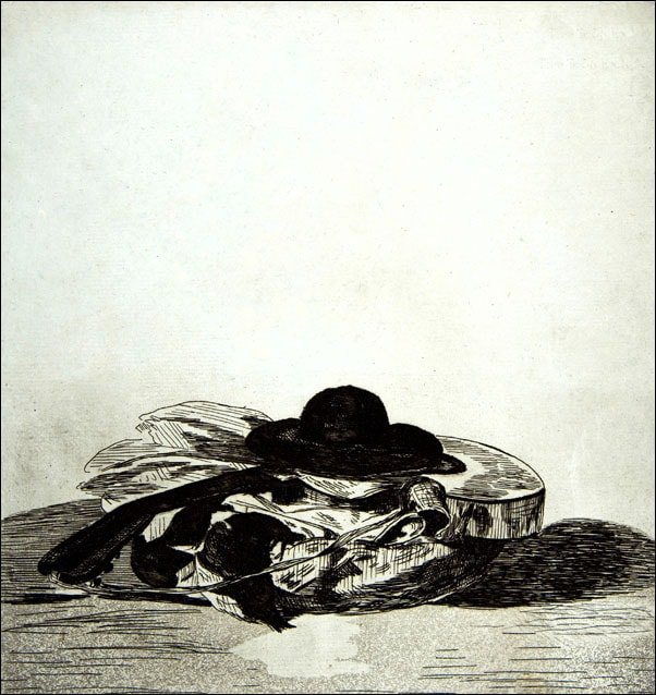 Galeria Plakatu, Hat And Guitar, Edouard Manet, 61x91,5 cm