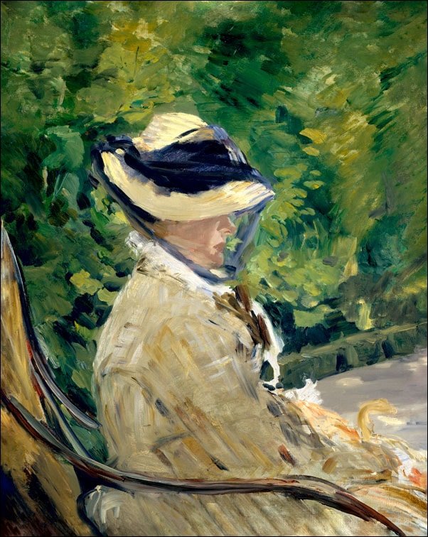 Galeria Plakatu, Madame Manet(Suzanne Leenhoff, 1830 1906) At Bellevue, Edouard Manet, 70x100 cm