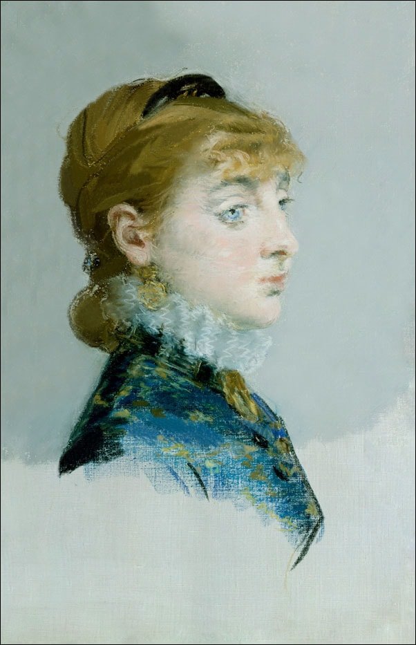 Galeria Plakatu, Mademoiselle Lucie Delabigne (1859 1910), Called Valtesse De La Bigne, Edouard Manet, 61x91,5 cm