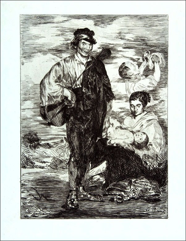 Galeria Plakatu, Plakat, The Gypsies (Les Gitanos), Edouard Manet, 50x70 cm