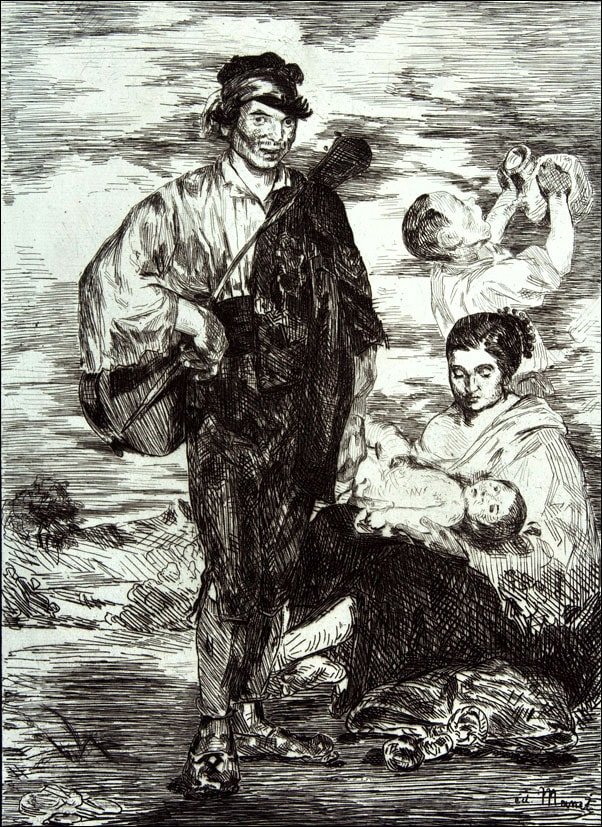 Galeria Plakatu, Plakat, The Gypsies (Les Gitanos), Edouard Manet, 40x50 cm