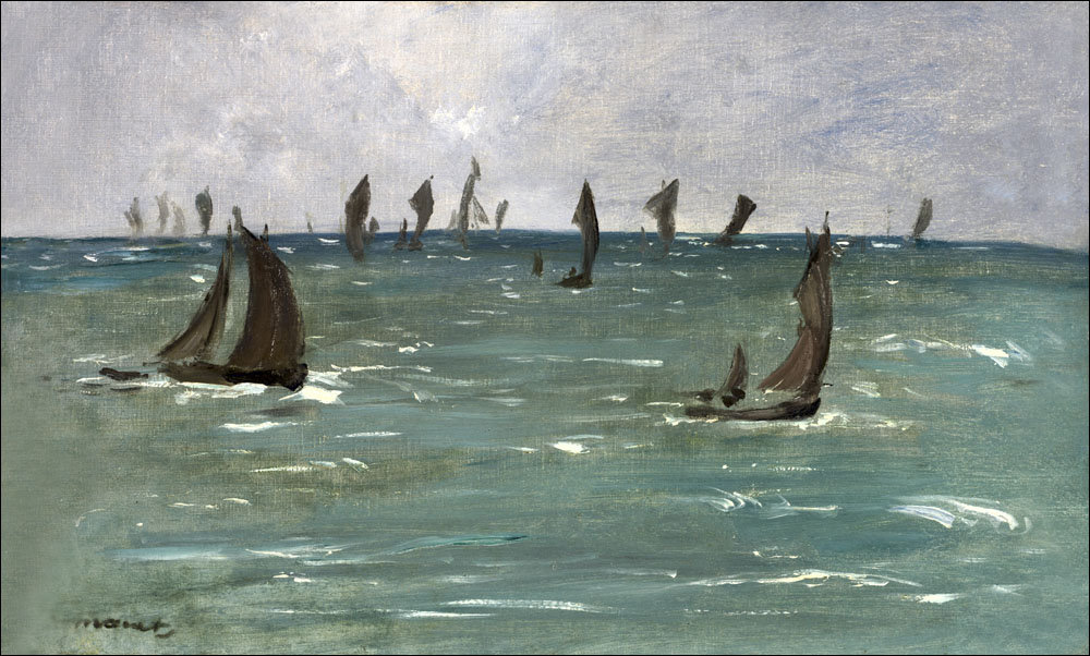 Galeria Plakatu, Boats At Berck Sur Mer, Edouard Manet, 50x40 cm