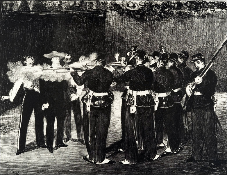 Galeria Plakatu, Plakat, The Execution Of The Emperor Maximilian (L`Execution De Maximilien), Edouard Manet, 50x40 cm