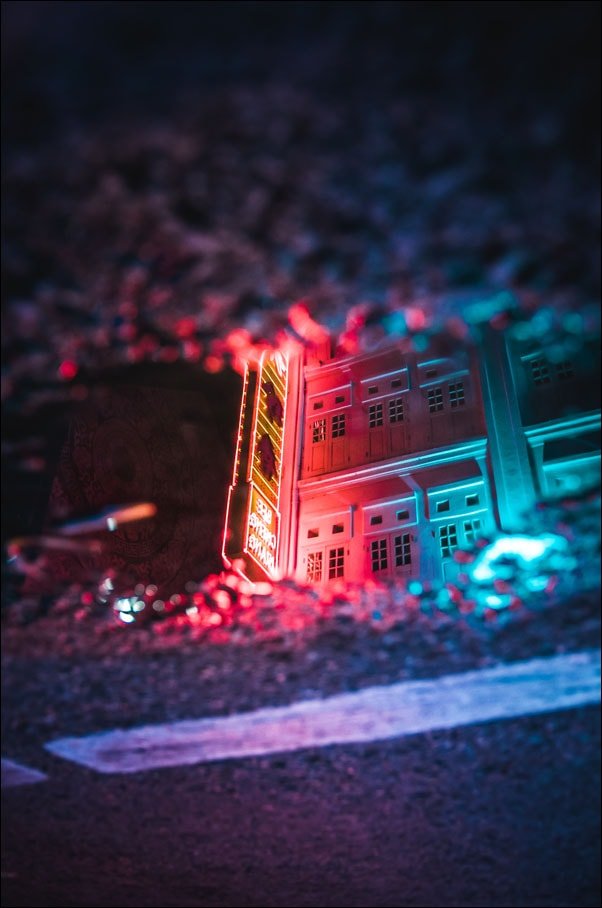 Galeria Plakatu, Plakat, Singapur, Neon, 50x70 cm