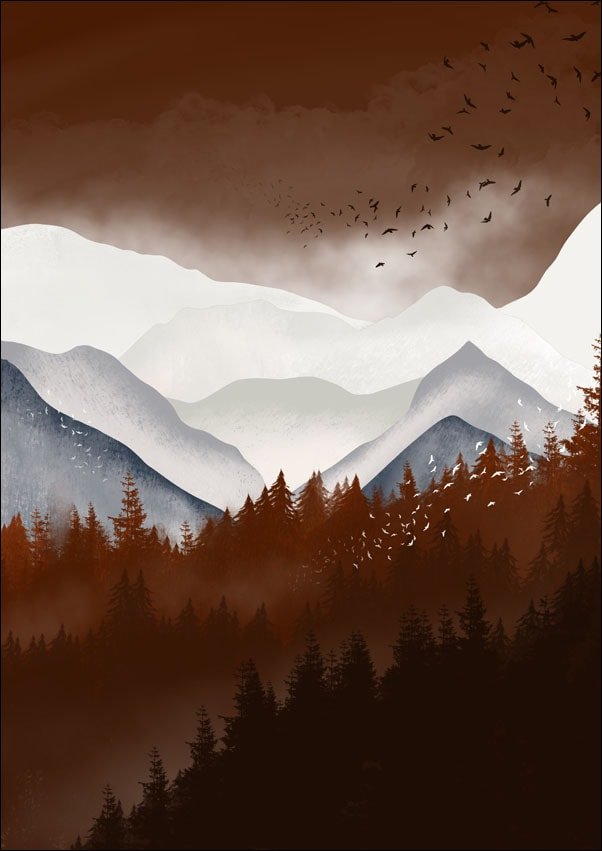 Galeria Plakatu, Brązowe Góry, 50x70 cm