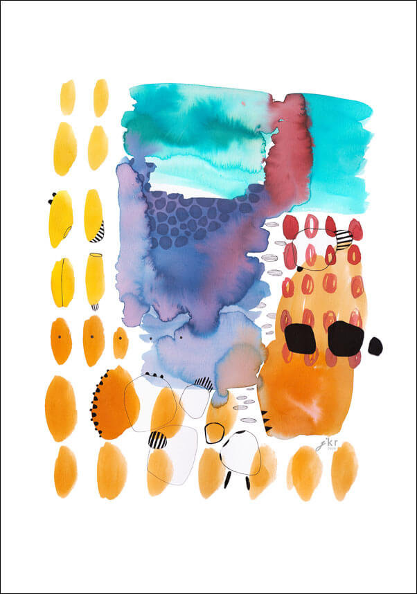 Galeria Plakatu, Plakat, Abstrakcja VII, Wakacje, 50x70 cm