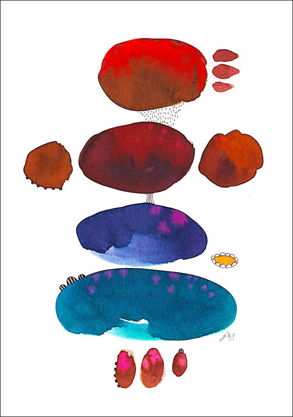 Galeria Plakatu, Plakat, Abstrakcja II, Kosmos, 59,4x84,1 cm