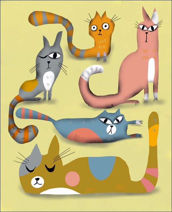 Galeria Plakatu, Plakat, Koty, 20x30 cm