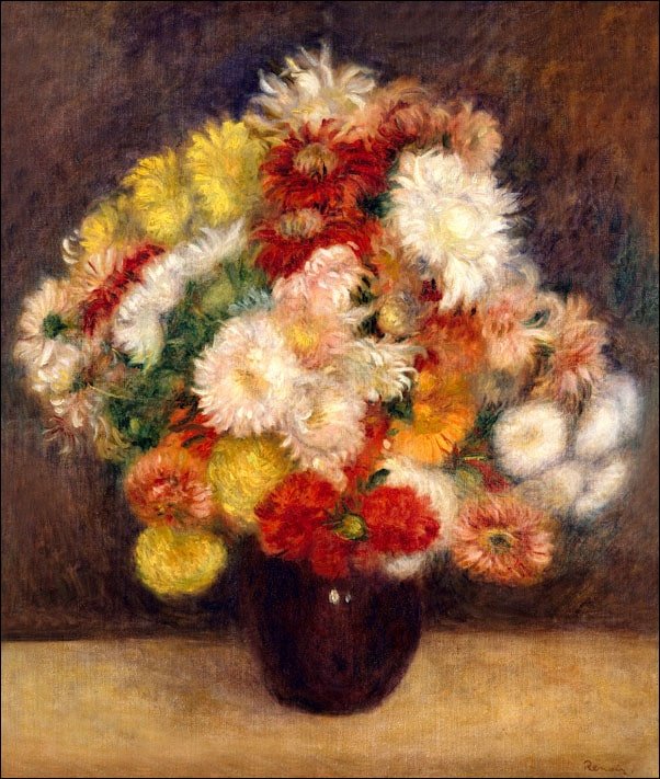 Galeria Plakatu, Plakat, Bouquet Of Chrysanthemums, Auguste Renoir, 61x91,5 cm