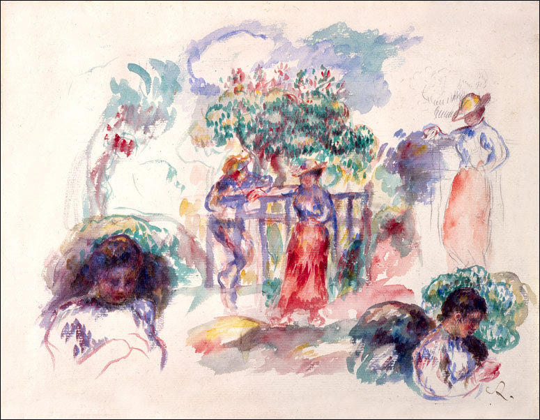 Galeria Plakatu, Plakat, Figures Under A Tree, Auguste Renoir, 40x30 cm
