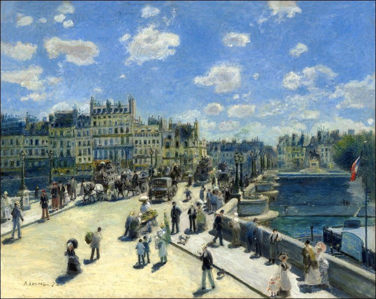 Galeria Plakatu, Plakat, Pont Neuf, Paris, Auguste Renoir, 42x29,7 cm