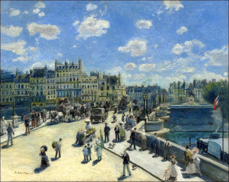 Galeria Plakatu, Plakat, Pont Neuf, Paris, Auguste Renoir, 80x60 cm