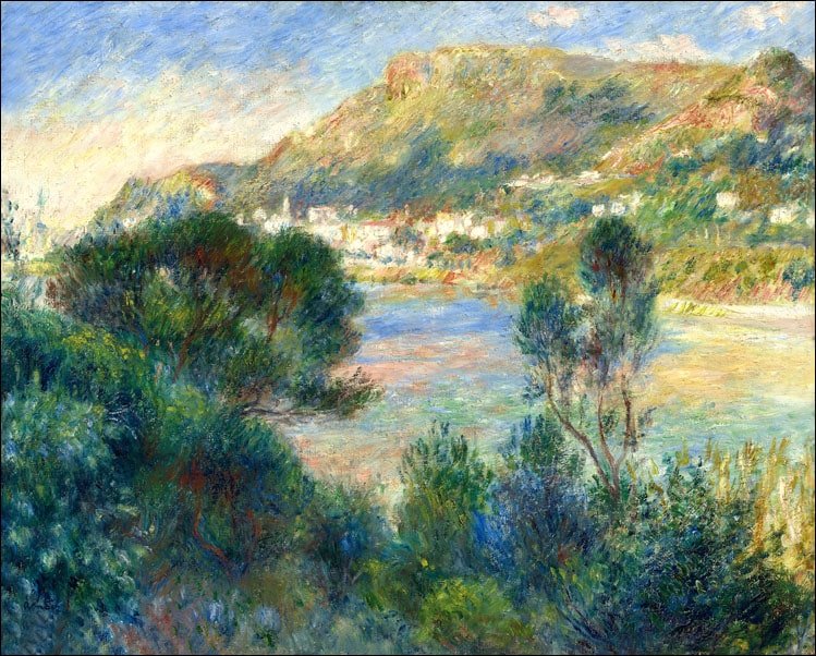 Galeria Plakatu, Plakat, View of Monte Carlo from Cap Martin, Auguste Renoir, 40x30 cm