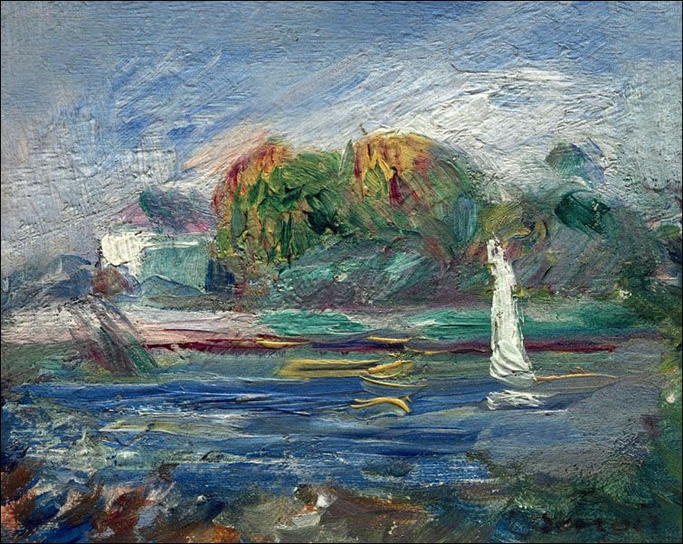 Galeria Plakatu, Plakat, The Blue River, Auguste Renoir, 100x70 cm