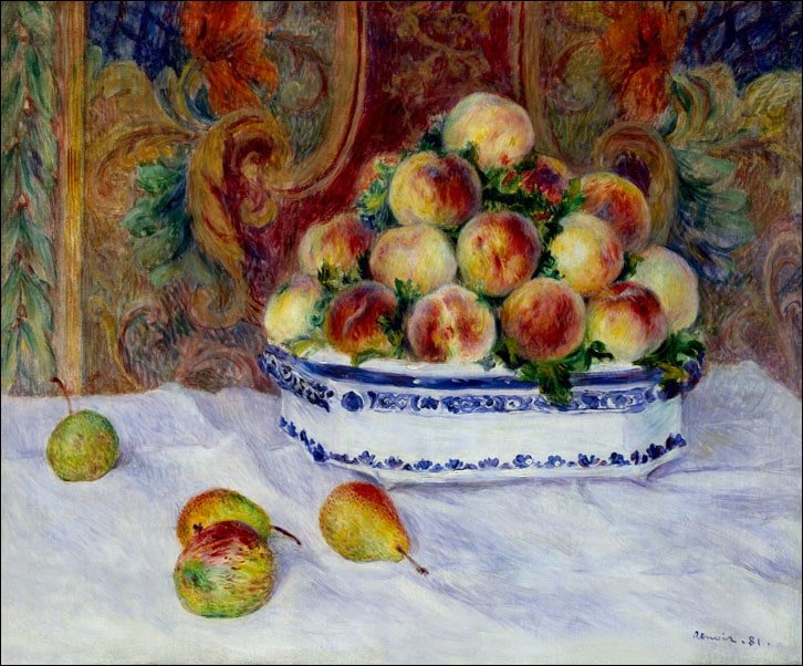 Galeria Plakatu, Plakat, Still Life with Peaches, Auguste Renoir, 70x50 cm