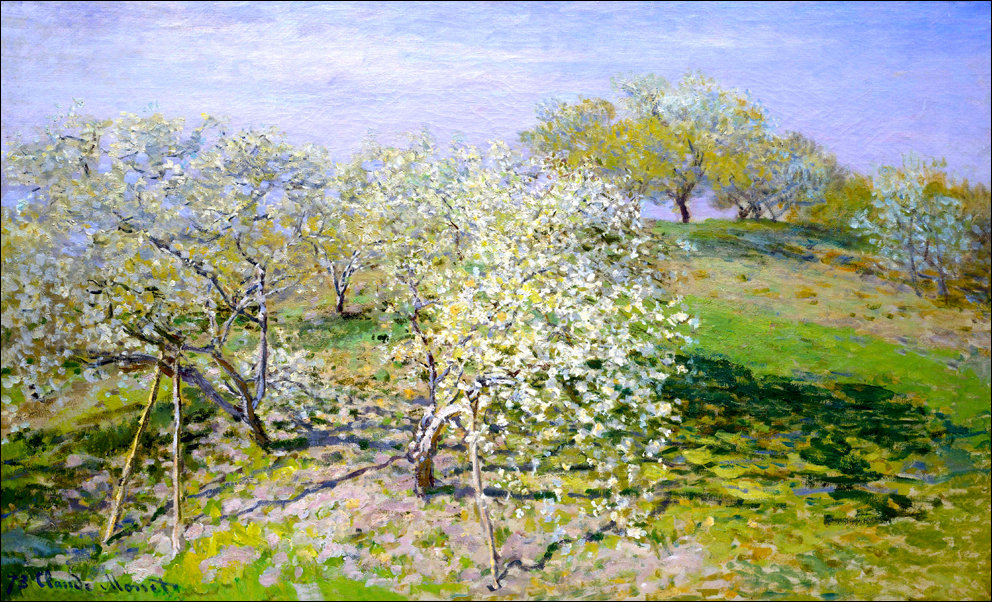 Galeria Plakatu, Plakat, Apple trees in bloom, Claude Monet, 70x50 cm