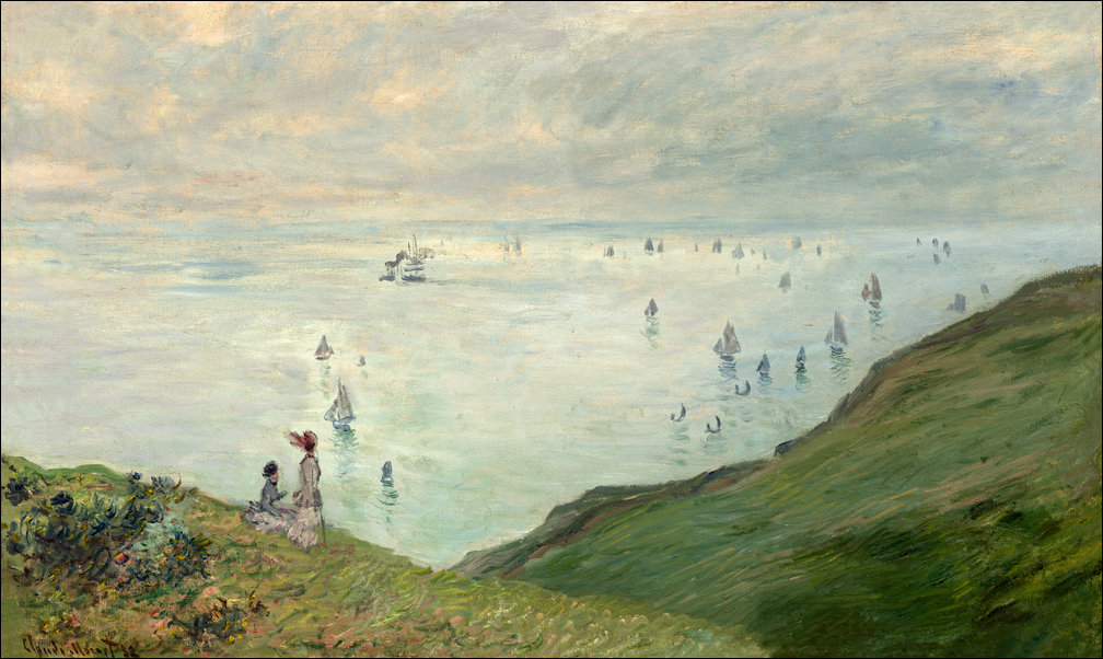 Galeria Plakatu, Plakat, Cliffs at Pourville, Claude Monet, 50x40 cm