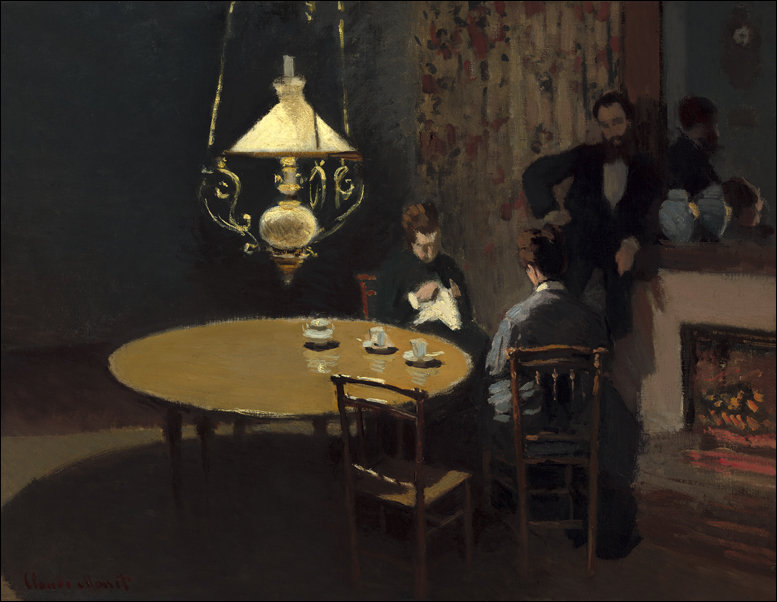 Galeria Plakatu, Plakat, Interior, after Dinner, Claude Monet, 100x70 cm
