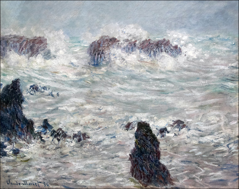 Galeria Plakatu, Plakat, Temp te c tes de belle le claude, Claude Monet, 100x70 cm
