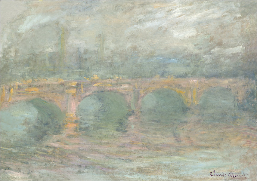 Galeria Plakatu, Plakat, Waterloo Bridge, London, at Sunset, Claude Monet, 29,7x21 cm