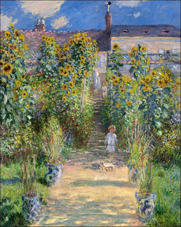 Galeria Plakatu, Plakat, The Artist’s Garden at Vétheuil, Claude Monet, 50x70 cm