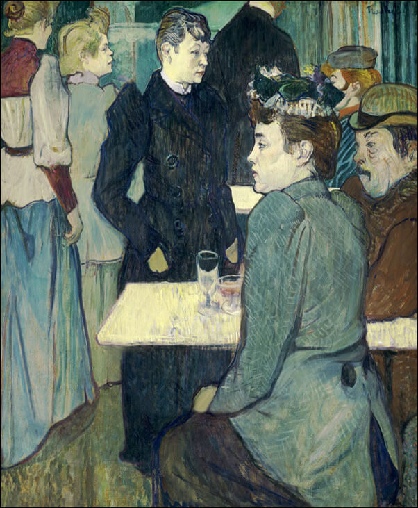 Galeria Plakatu, Plakat, A Corner of the Moulin de la Galette, Henri de Toulouse-Lautrec, 40x50 cm
