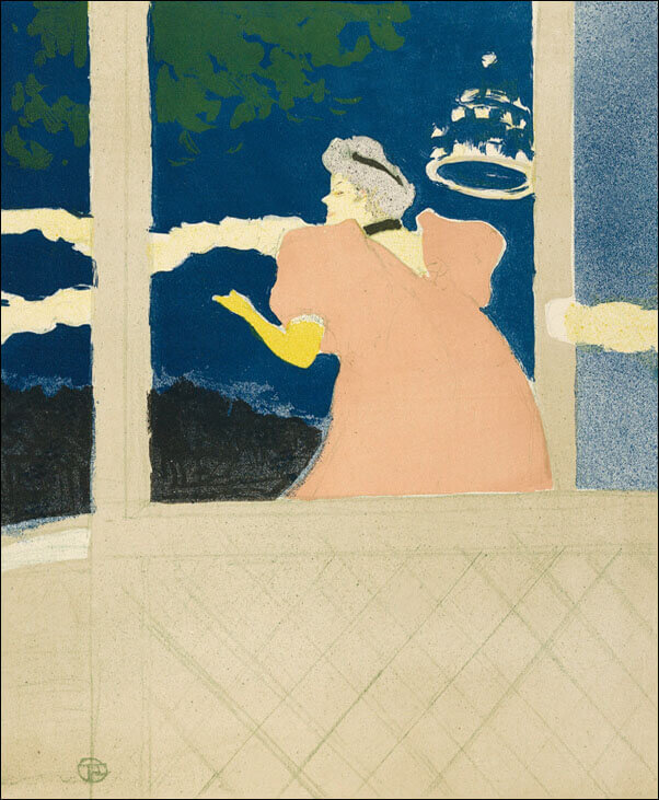 Galeria Plakatu, Plakat, At Les Ambassadeurs (Au Café Concert), Henri de Toulouse-Lautrec, 70x100 cm