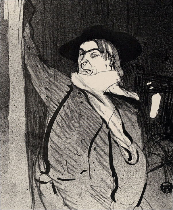 Galeria Plakatu, Plakat, Aristide Bruant (from Le Café Concert), Henri de Toulouse-Lautrec, 40x50 cm