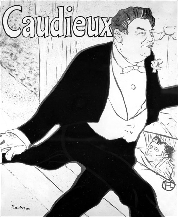 Galeria Plakatu, Plakat, Caudieux, Henri de Toulouse-Lautrec, 61x91,5 cm