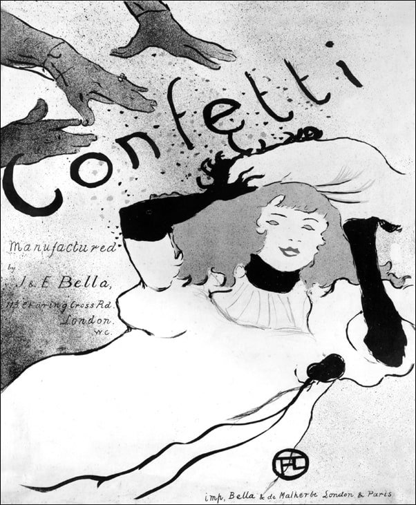 Galeria Plakatu, Plakat, Confetti, Henri de Toulouse-Lautrec, 70x100 cm