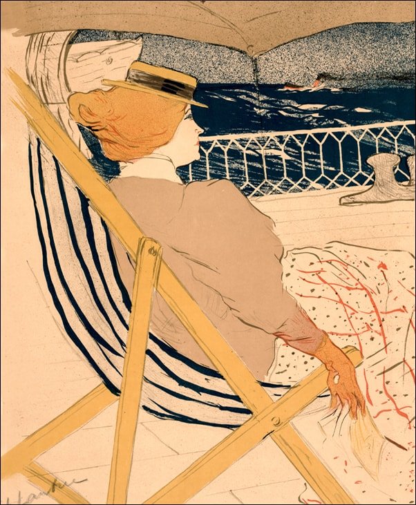 Galeria Plakatu, Plakat, La Passagère du 54, Henri de Toulouse-Lautrec, 61x91,5 cm