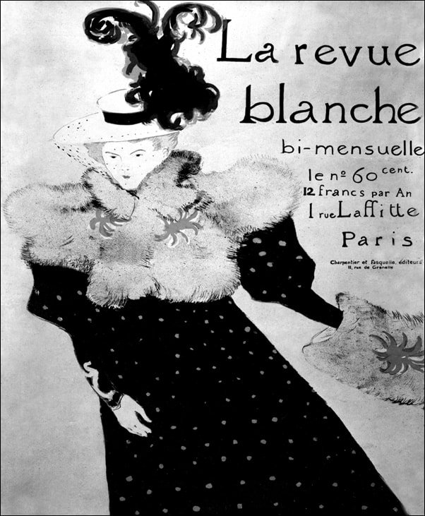 Galeria Plakatu, Plakat, La Revue Blanche, Henri de Toulouse-Lautrec, 50x70 cm