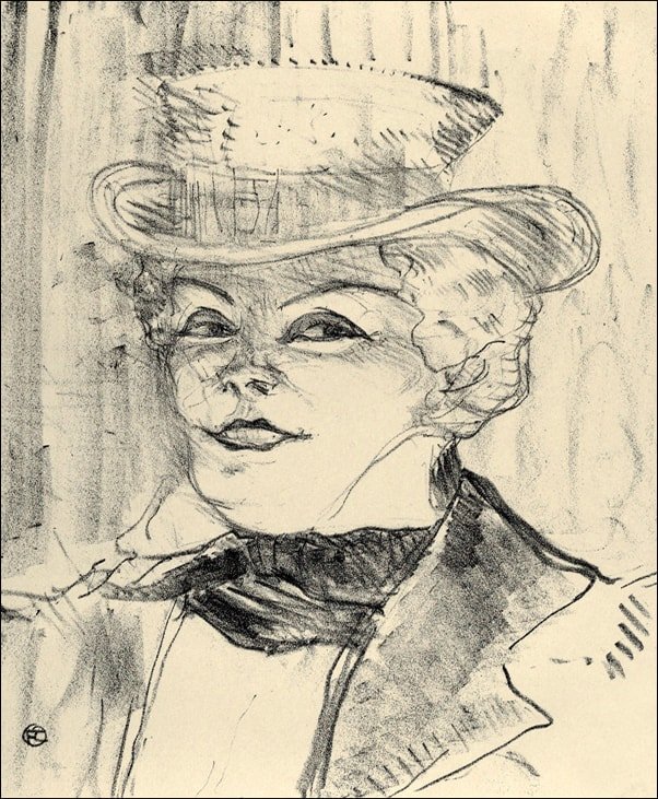 Galeria Plakatu, Plakat, Madame Réjane, Henri de Toulouse-Lautrec, 40x50 cm