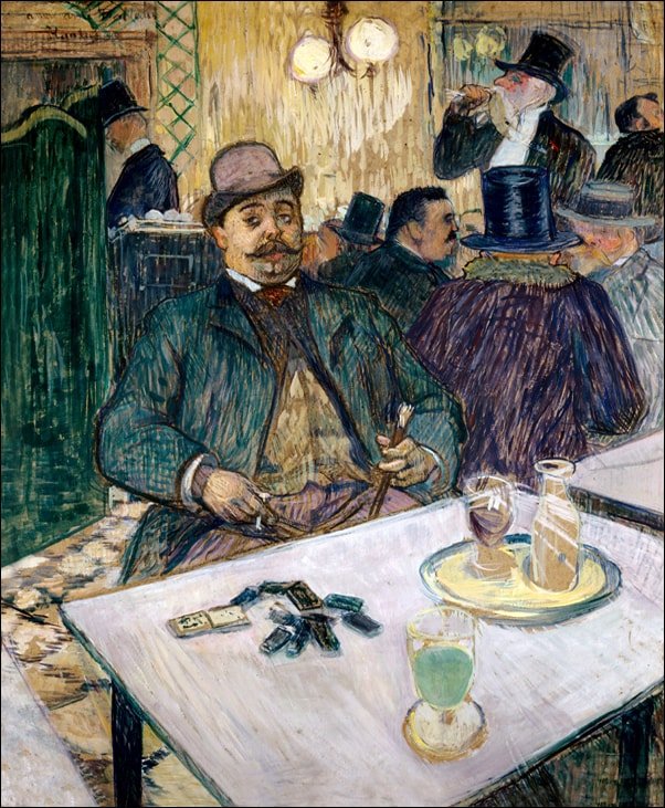 Galeria Plakatu, Plakat, Monsieur Boileau at the Café, Henri de Toulouse-Lautrec, 30x40 cm