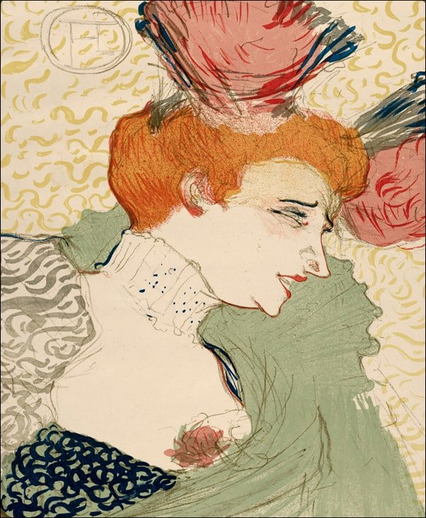 Galeria Plakatu, Plakat, Portrait Bust of Mademoiselle Marcelle Lender, Henri de Toulouse-Lautrec, 61x91,5 cm