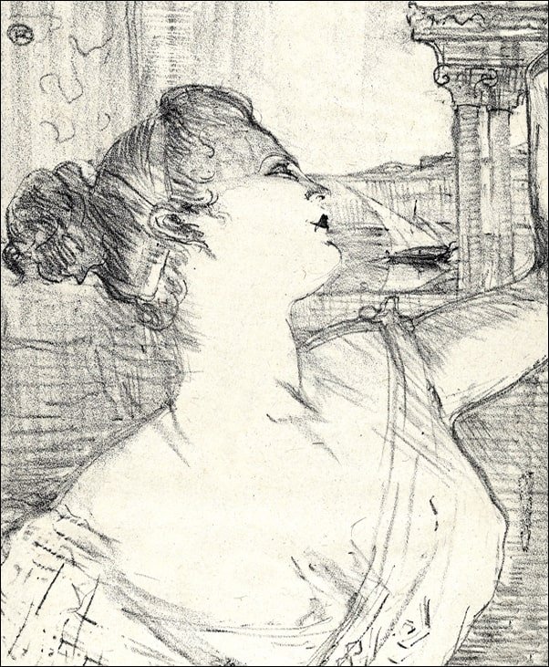Galeria Plakatu, Plakat, Sybil Sanderson, Henri de Toulouse-Lautrec, 61x91,5 cm