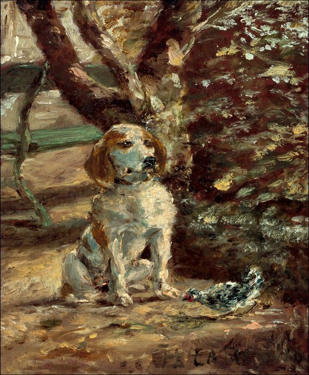 Galeria Plakatu, Plakat, The Artist_s Dog Flèche, Henri de Toulouse-Lautrec, 21x29,7 cm