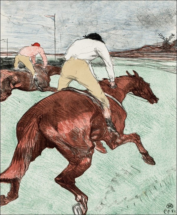 Galeria Plakatu, Plakat, The Jockey, Henri de Toulouse-Lautrec, 40x50 cm